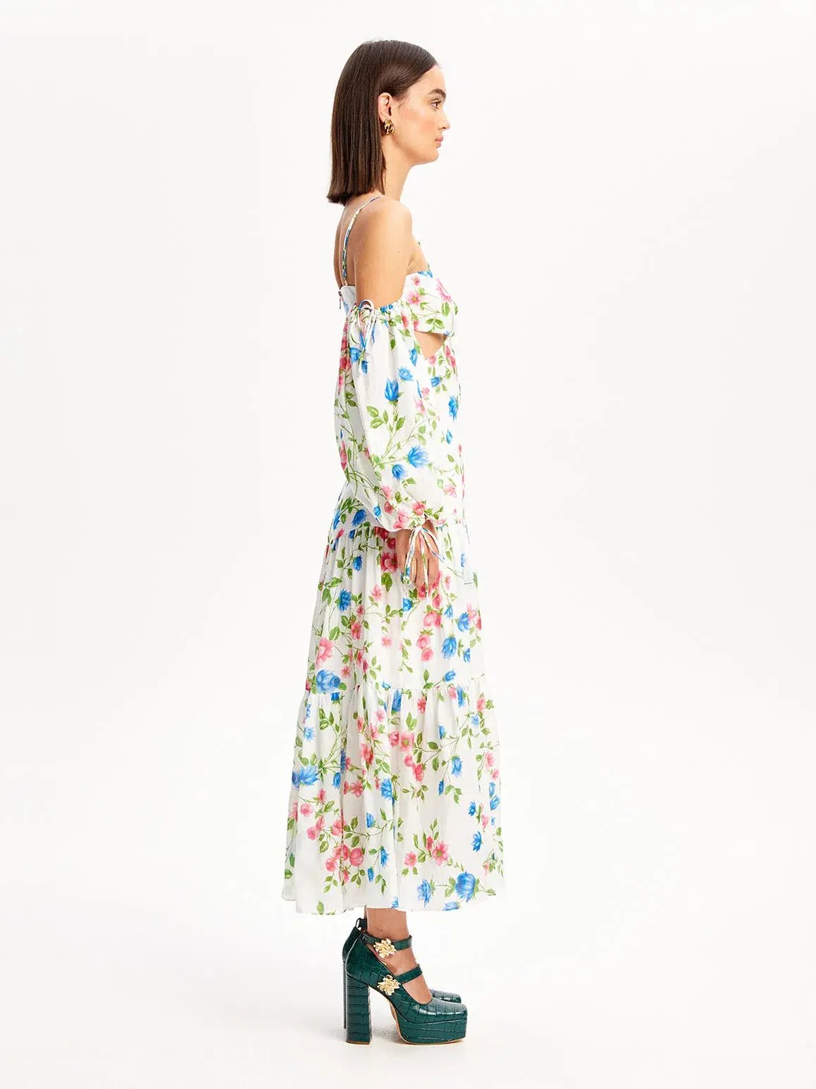 Alice McCall Rolling Meadows Midi Dress Bluebell Print Size 10 photo 4