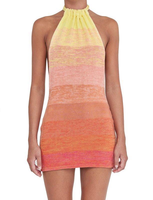 Bamba Swim Bounty Dress | Sunset Orange | Size Small photo 2