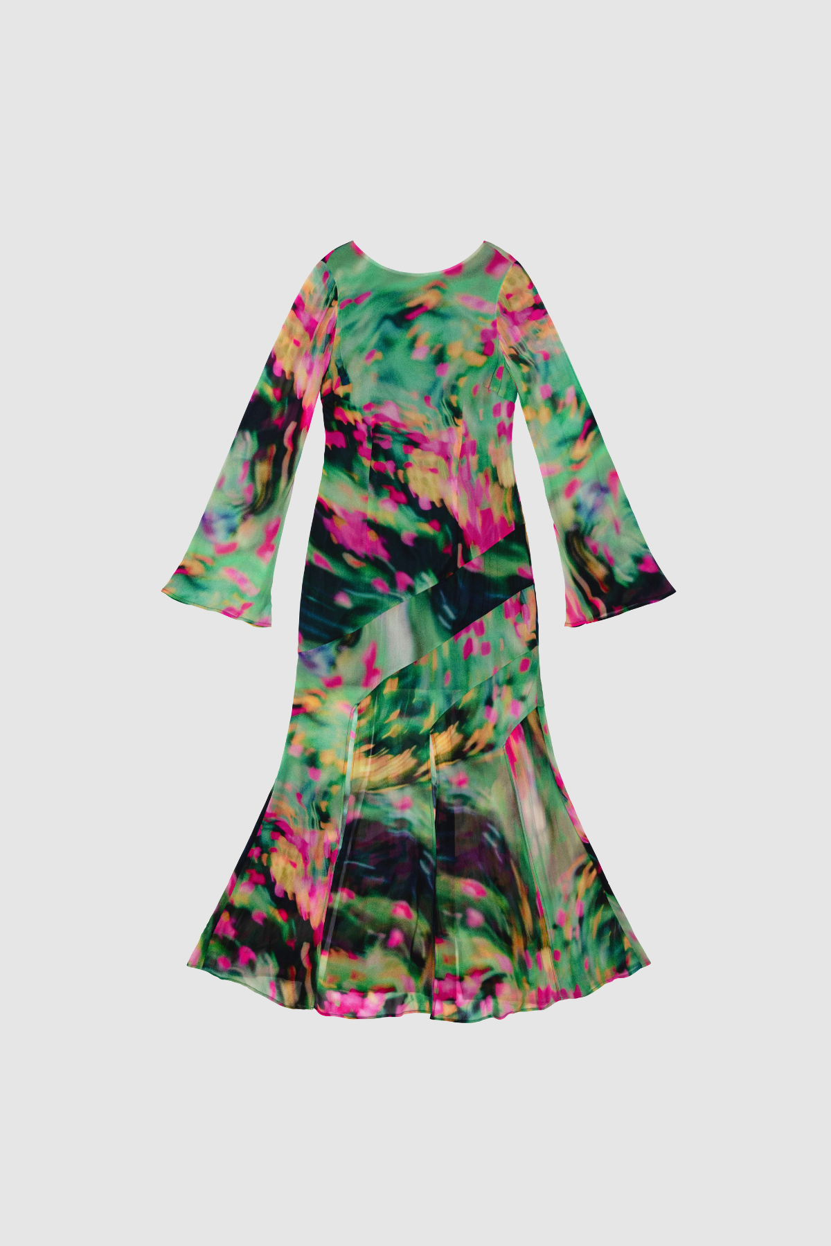 THE WOLF GANG GISELLE MAXI DRESS - VERDE BLUR photo 5