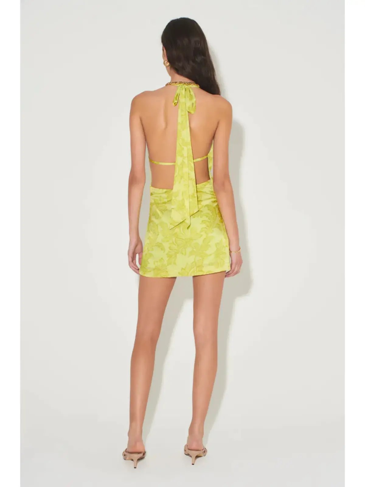 Hansen & Gretel Tenzing Mini Dress Paradise Green Size AU 6 photo 3