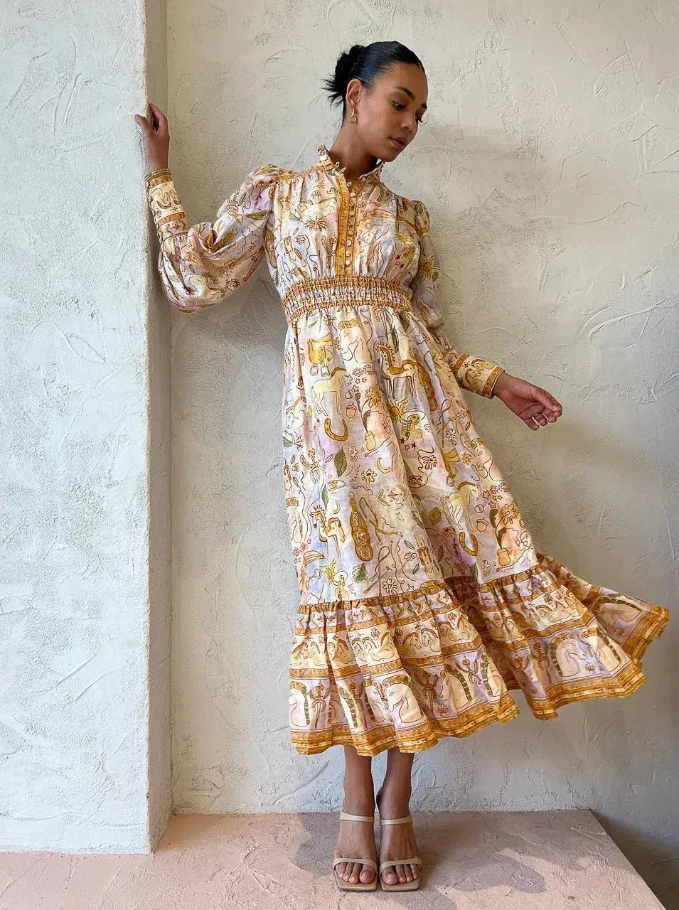 Alemais Solitaire Dress Watercolour Size AU 6 photo 2