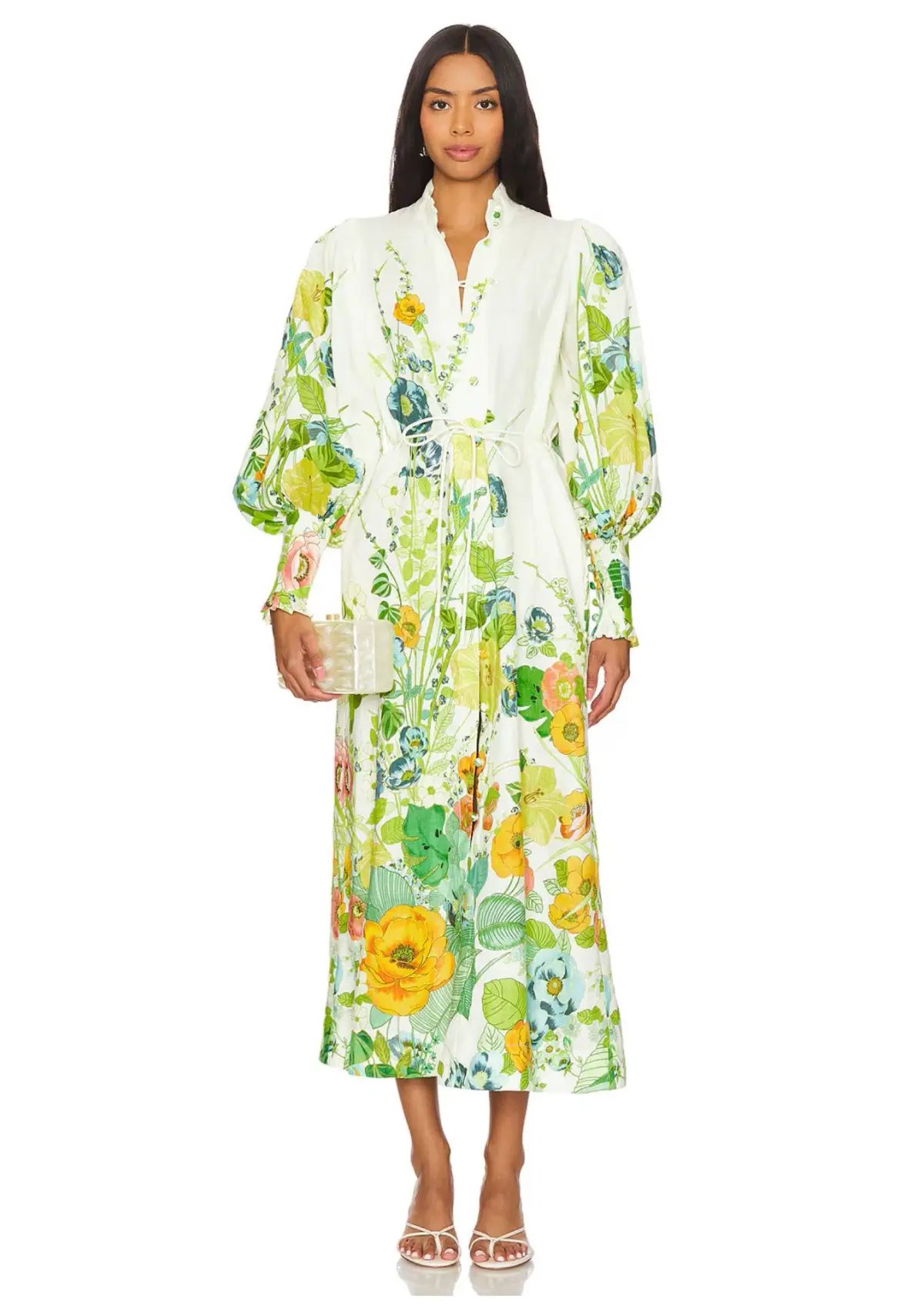 Alemais Zhivago Constance Shirt Dress Floral Size 16 photo 4