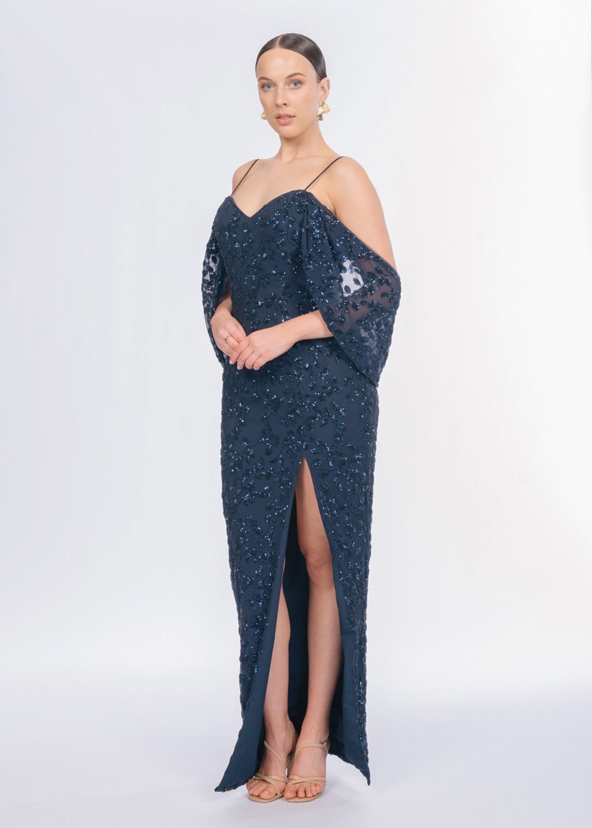 Lavinia Sequin Dress in Navy (Tk048) photo 2
