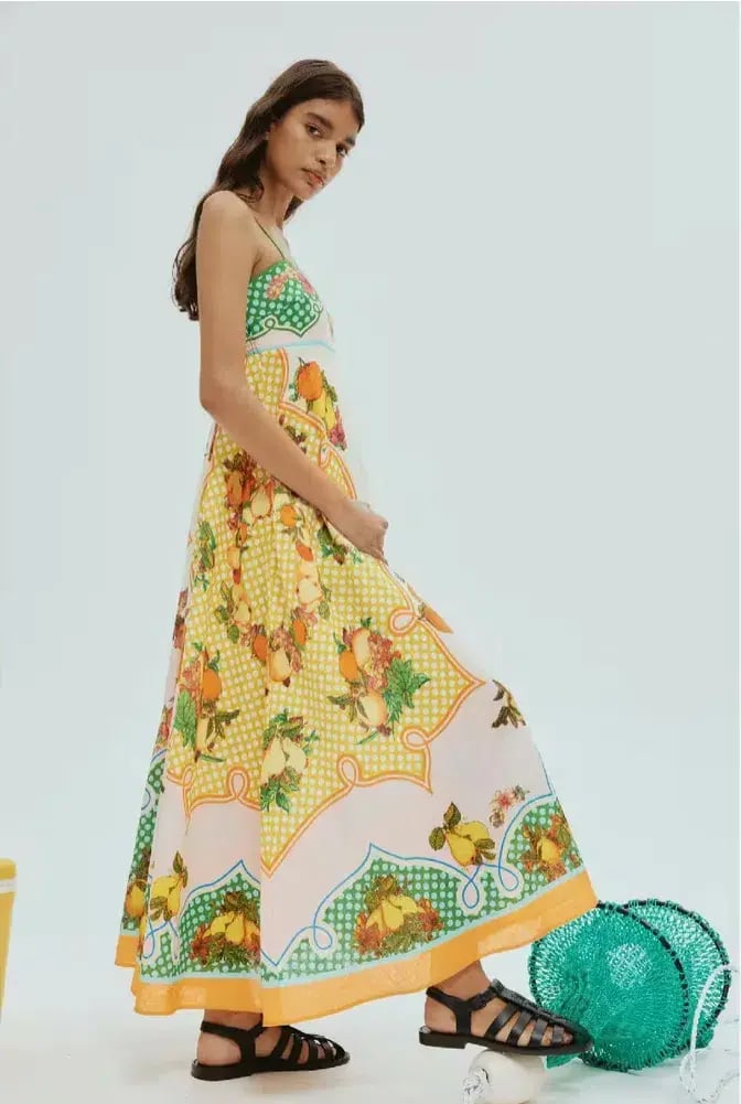 Alemais Lemonis Midi Sundress Print Size AU 8 photo 2