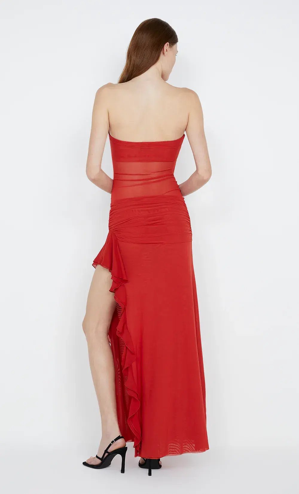 Bec & Bridge Celyse Strapless Maxi Dress in Rouge Red Size 6 photo 3