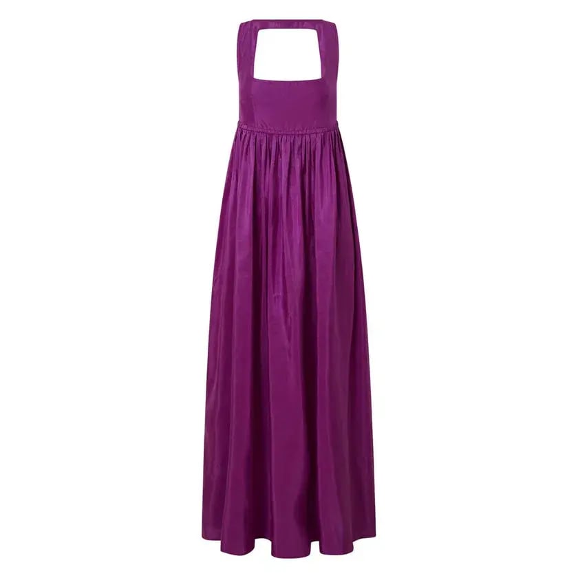 Oroton Strappy Sun Dress Magenta Size 10 photo 3