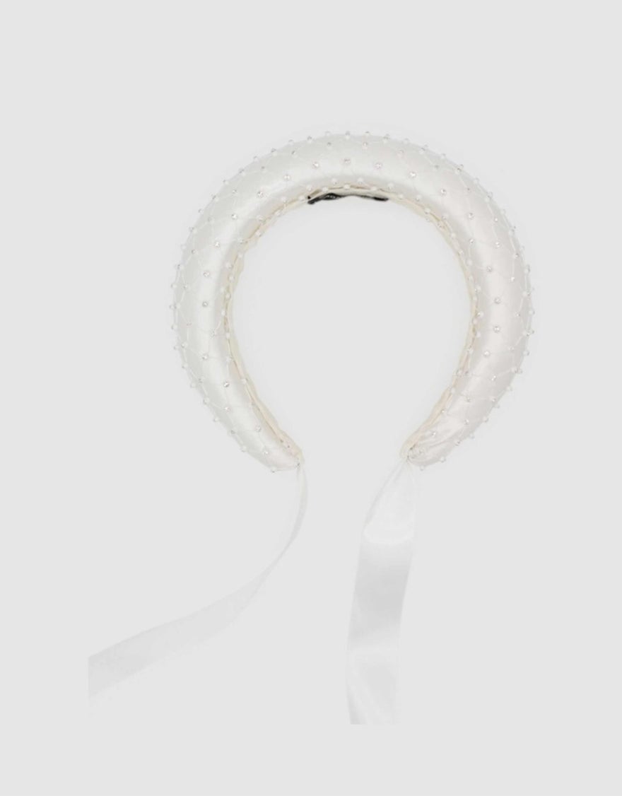 Morgan & Taylor Rita Headpiece, White photo 2
