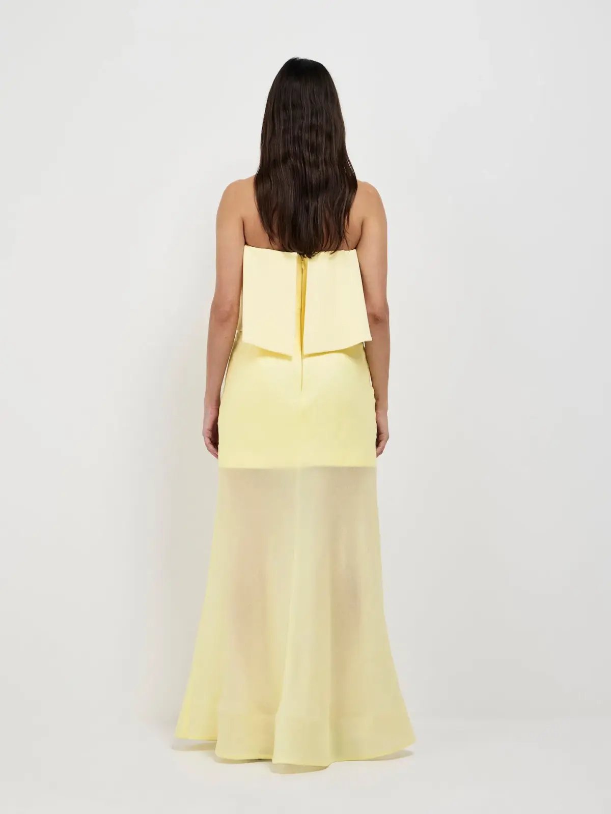 Sheike Gemini Maxi Dress Yellow Size 8 photo 3