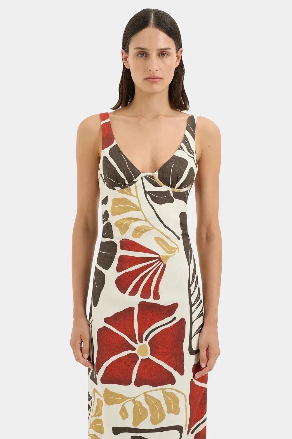 SIR THE LABEL JULIETTA BALCONETTE MIDI DRESS / SIZE 8 photo 4