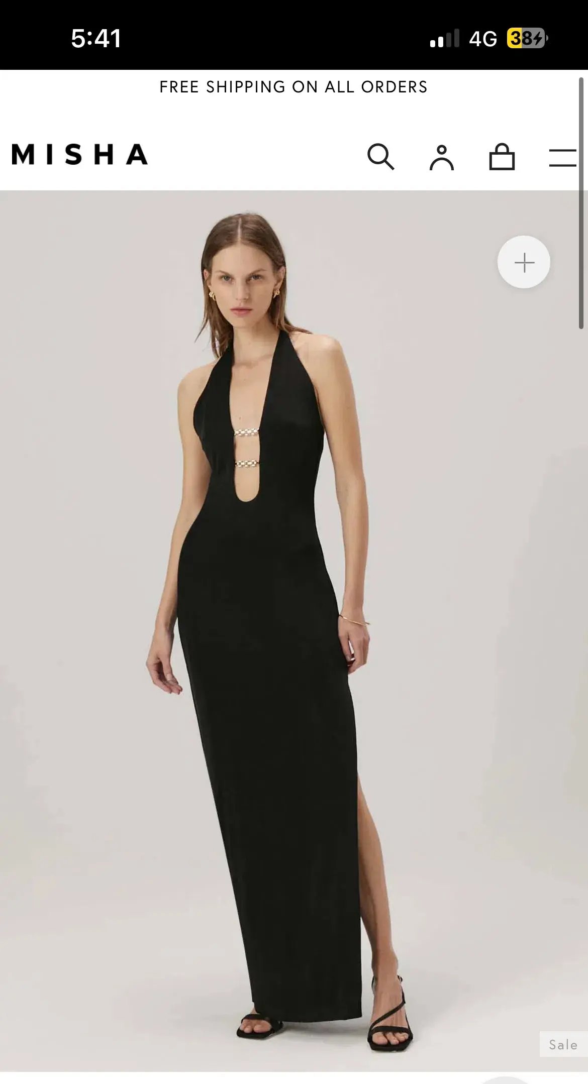 Misha Yesenia Gown Black Size 6/XS photo 3
