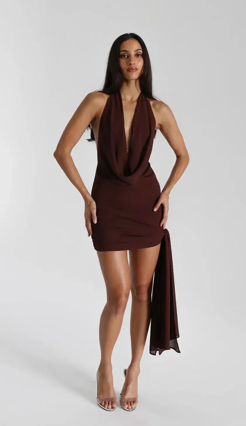 Natalie Rolt Anastasia Dress Espresso Size 1 / AU 8 photo 2