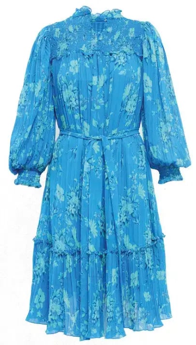 Coco Ribbon Steller Dress Malibu Blue Size S/AU 10 photo 3
