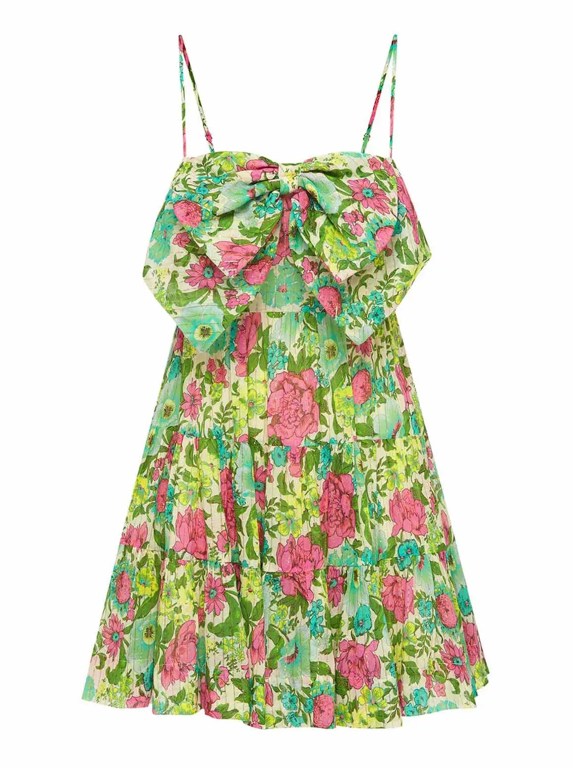Alice McCall Wildflowers Mini Dress Green Size 2 /AU 6 photo 6