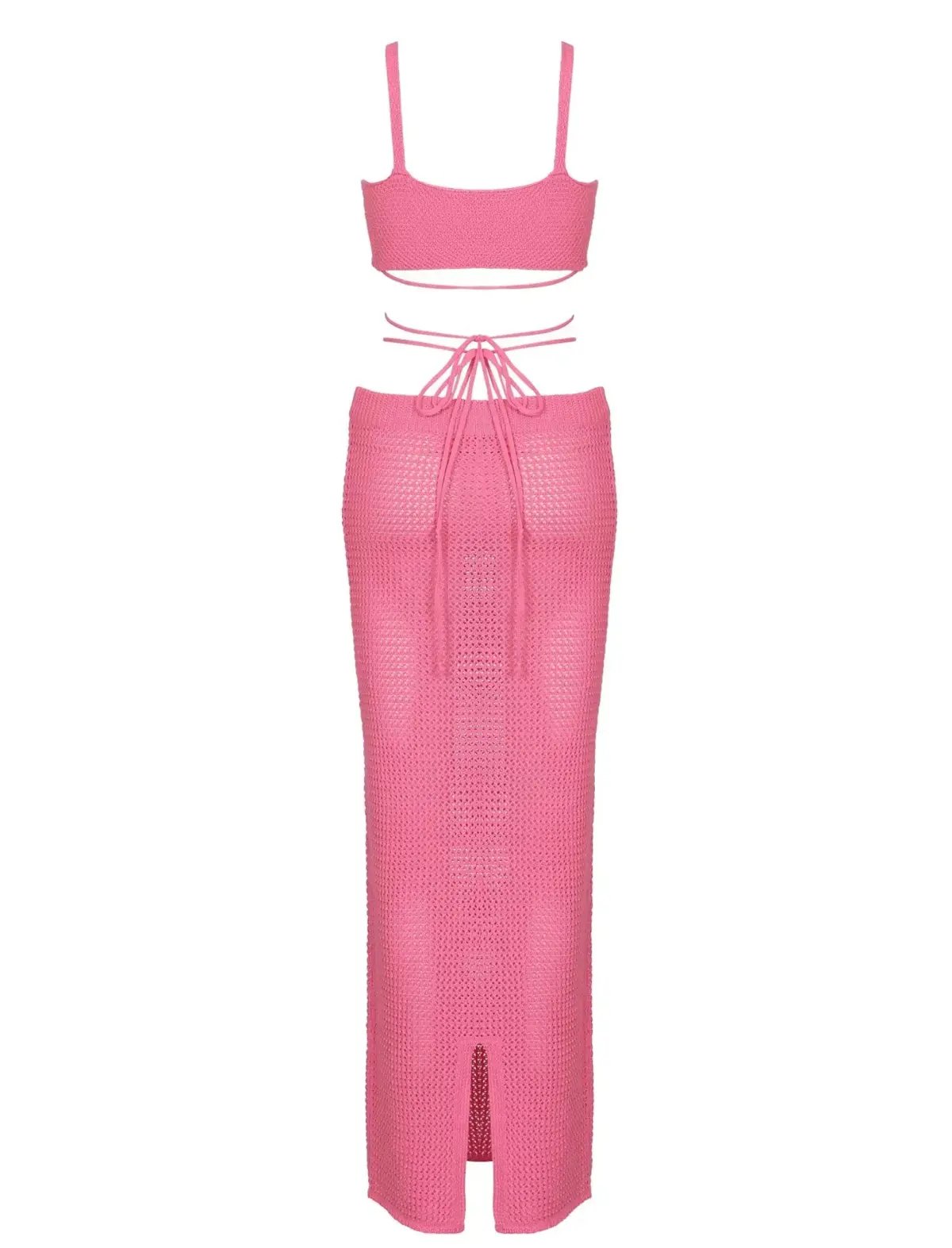 Bananhot Alma Top & Skirt Set in Pink Size 8 photo 4