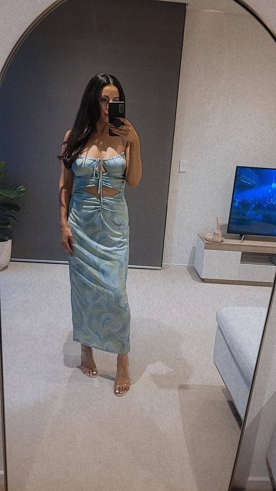 Ownley Mona-Lisa Dress - Blue Swirl photo 2