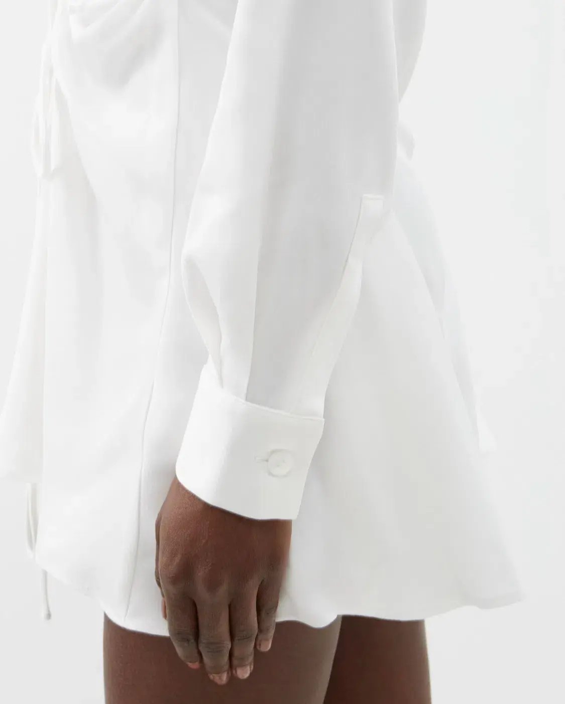 Christopher Esber V-neck Cut Out Mini Dress White Size 10 photo 5