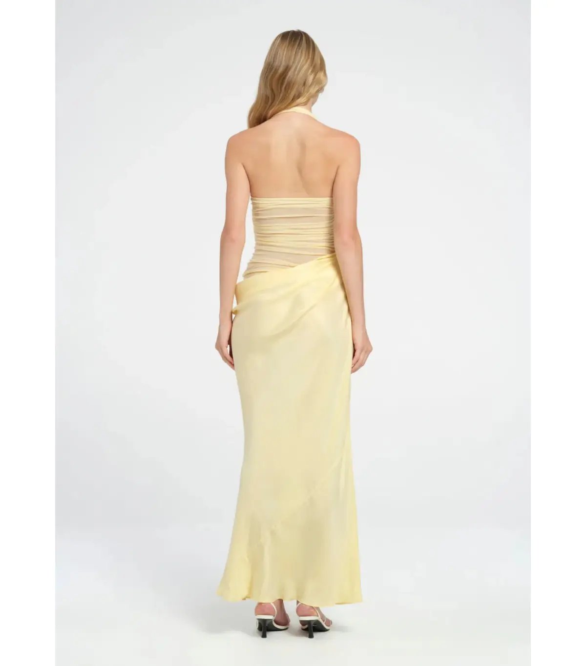 Benni Gina Maxi Dress Butter Yellow Size AU 10 photo 5