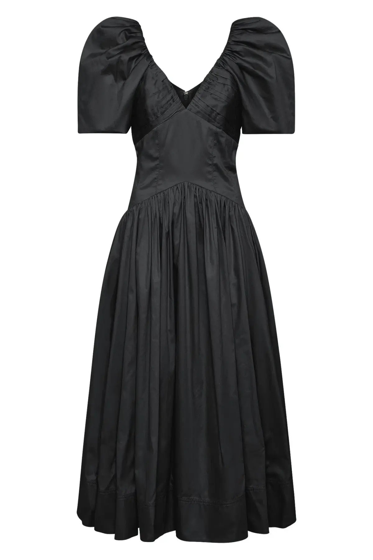 Aje Gabrielle Plunge Midi Dress  Black Size 12 photo 5