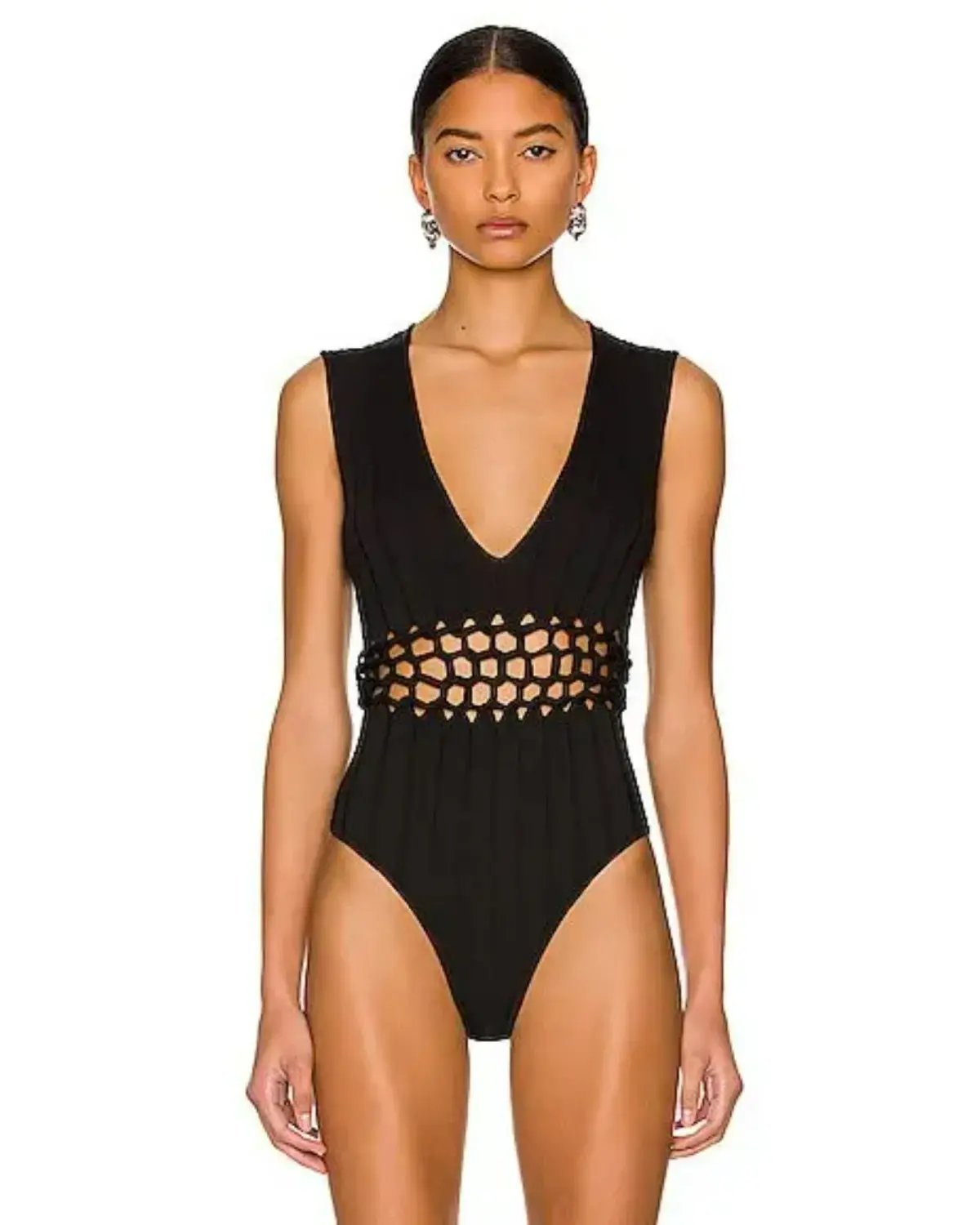 Dion Lee Suspend Braid Body Suit Black Size AU 10 photo 2