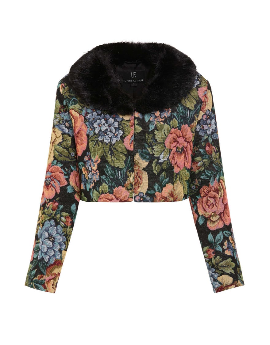 Unreal Fur Monarch Cropped Jacket photo 2