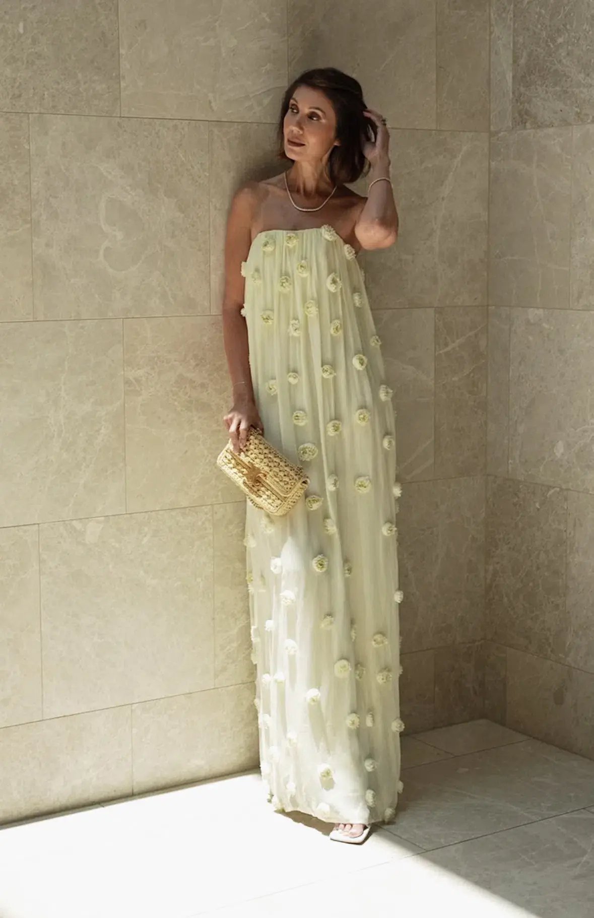 Camilla and Marc Daphne Strapless Dress in Lemon Yellow Size AU 6 photo 5