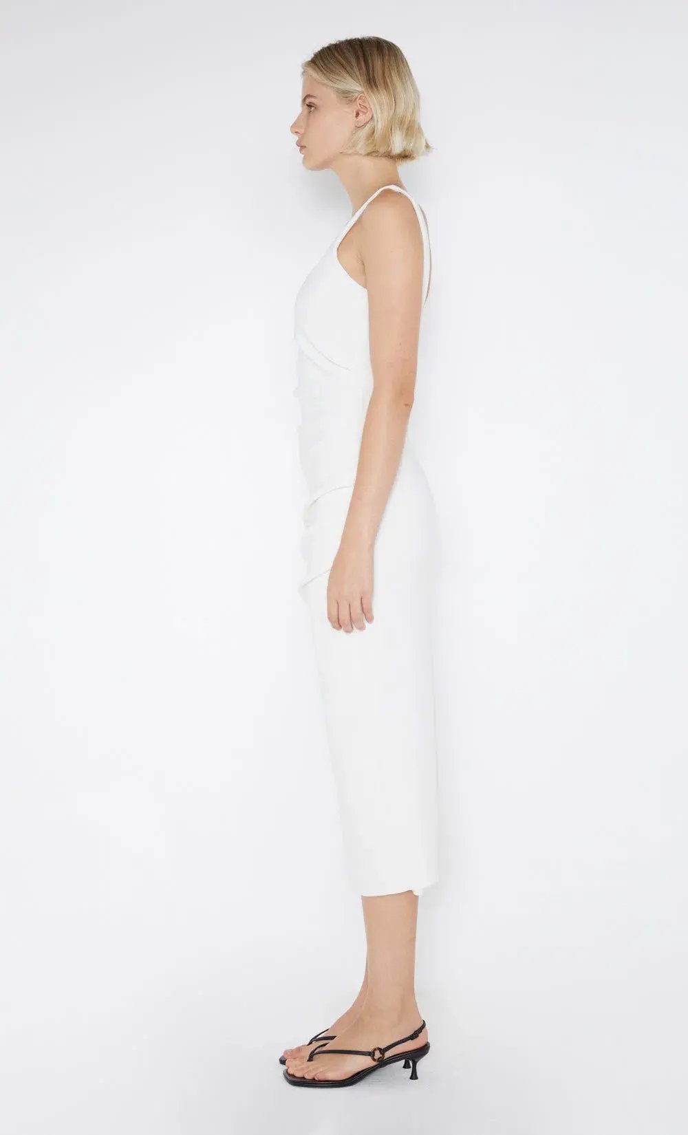 Bec & Bridge Be Mine Square Neck Midi Dress Ivory Size 10 photo 2