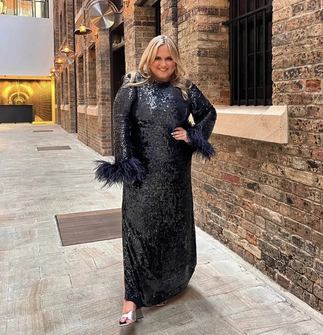 Rachel Gilbert Xanthy Gown Black Size 14 photo 2