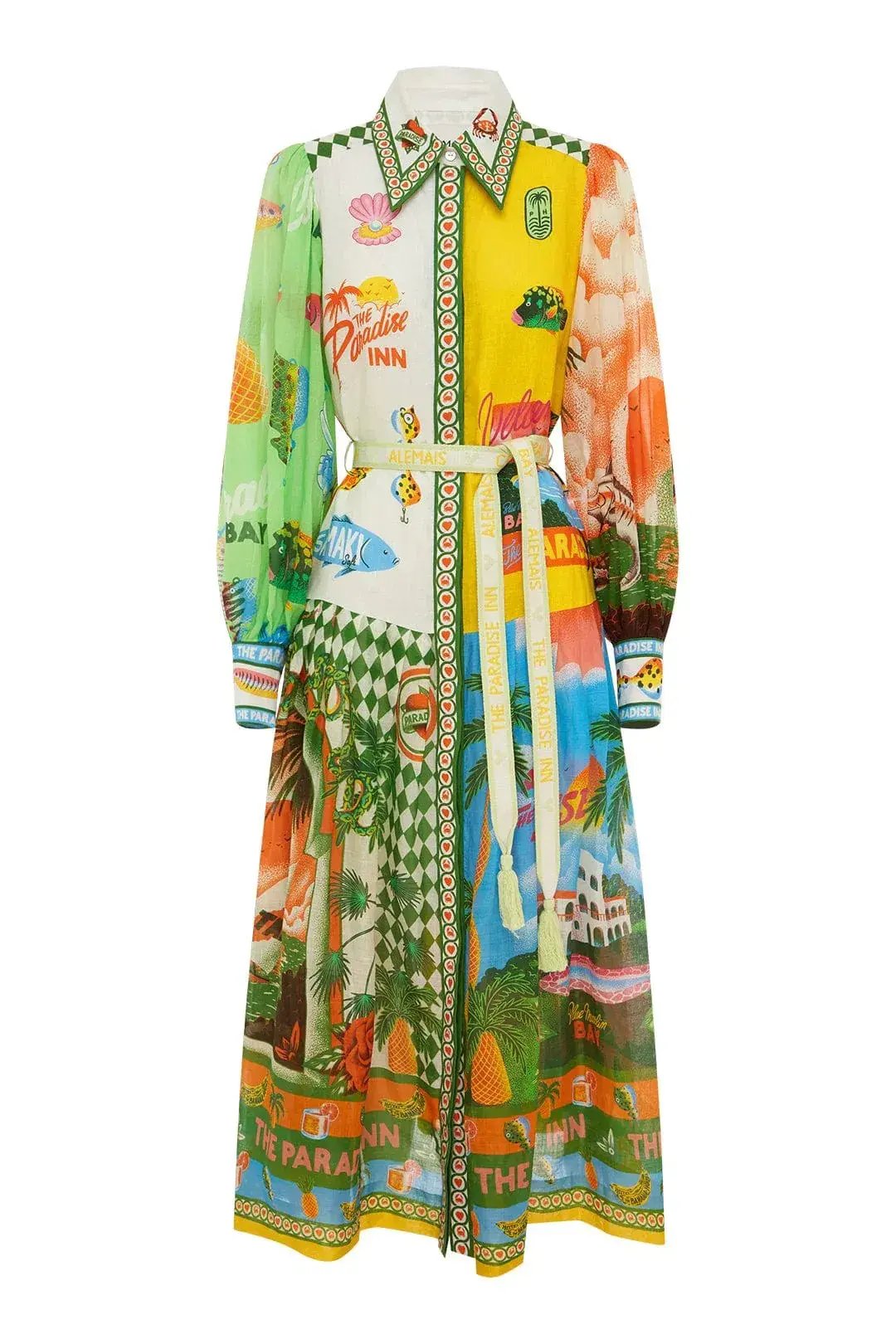 Alemais Paradiso Shirtdress in Multi Size AU 12 photo 4