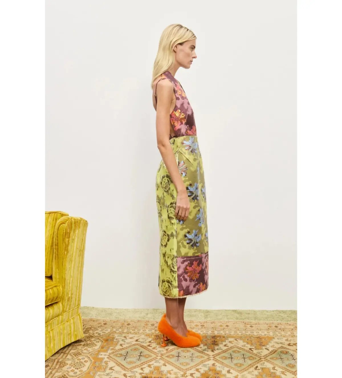 Alemais Adriana Jacquard Midi Gown Multi Floral Size AU 12 photo 3