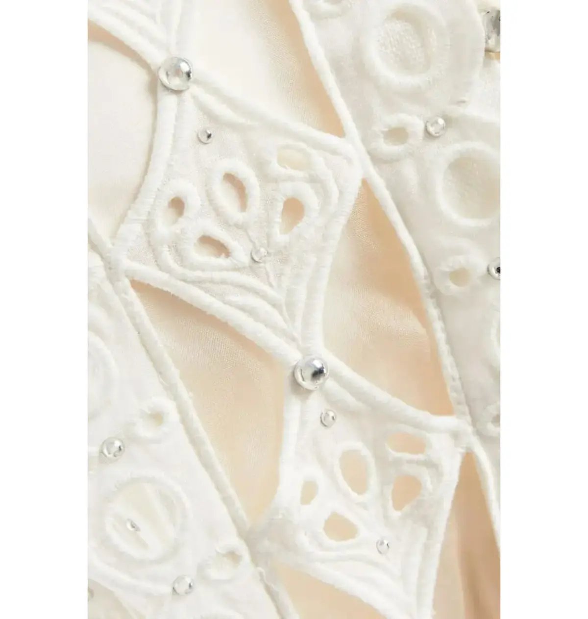Zimmermann Moncur Studded Jumpsuit Ivory Size 0 / AU 8 photo 3