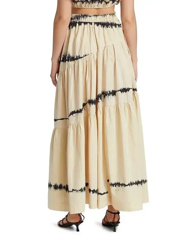 SWF Homecoming Abode Crop and Drawstring Skirt Set Cream Size 8 photo 2