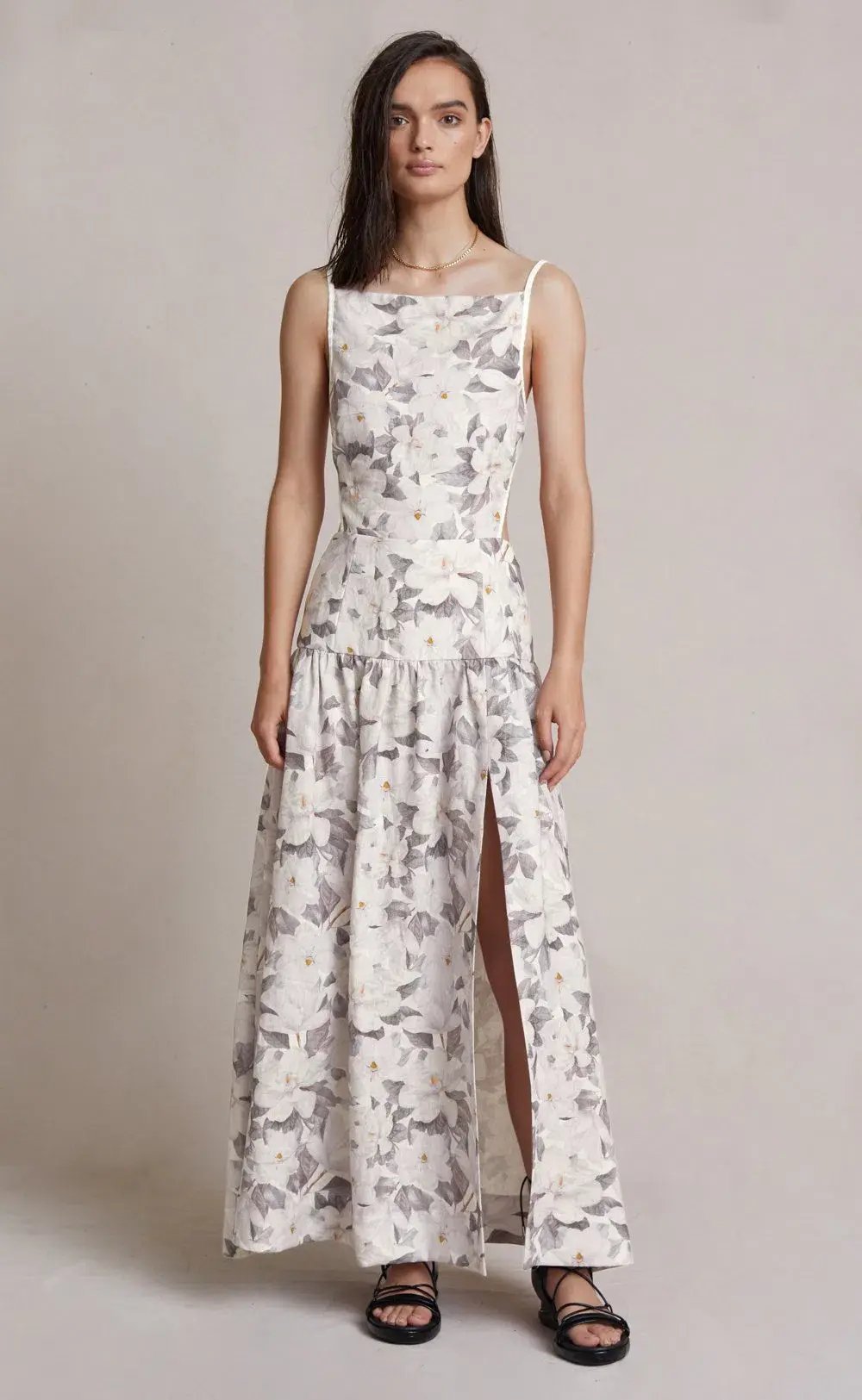 Bec & Bridge Gardenia Linen Maxi Dress Floral Size 8 photo 6