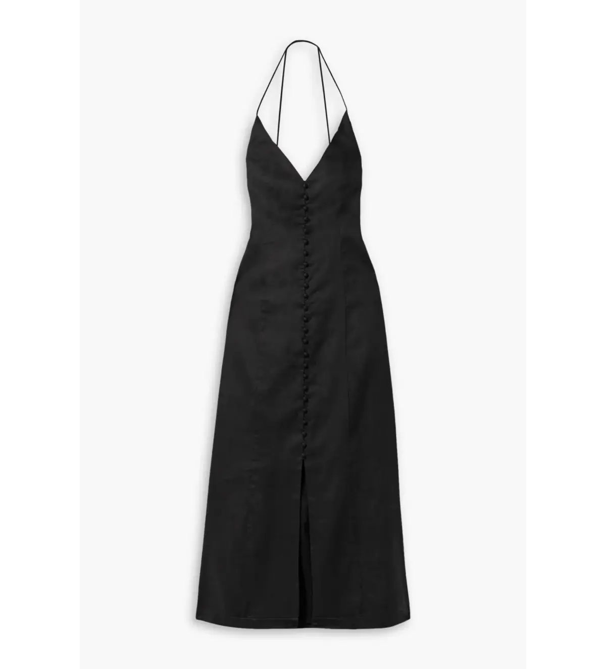 Zimmermann Halcyon Linen Midi Dress Black  Size 4 / AU 16 photo 3
