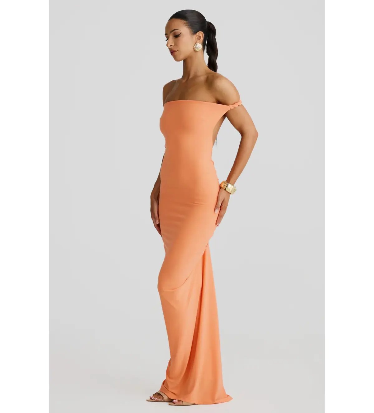 Melani The Label Maia Maxi Dress in Papaya Size S AU 8 photo 3