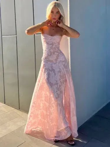 House Of CB Seren Dress Pink Size AU 8 photo 3