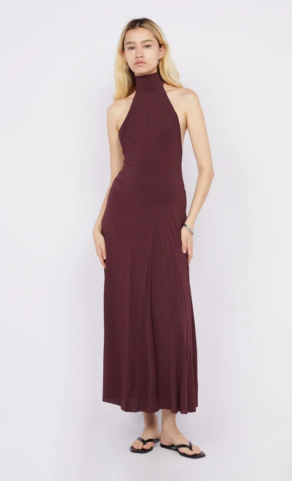 Bec & Bridge Cassian Racer Dress Deep Plum Size 10 photo 5
