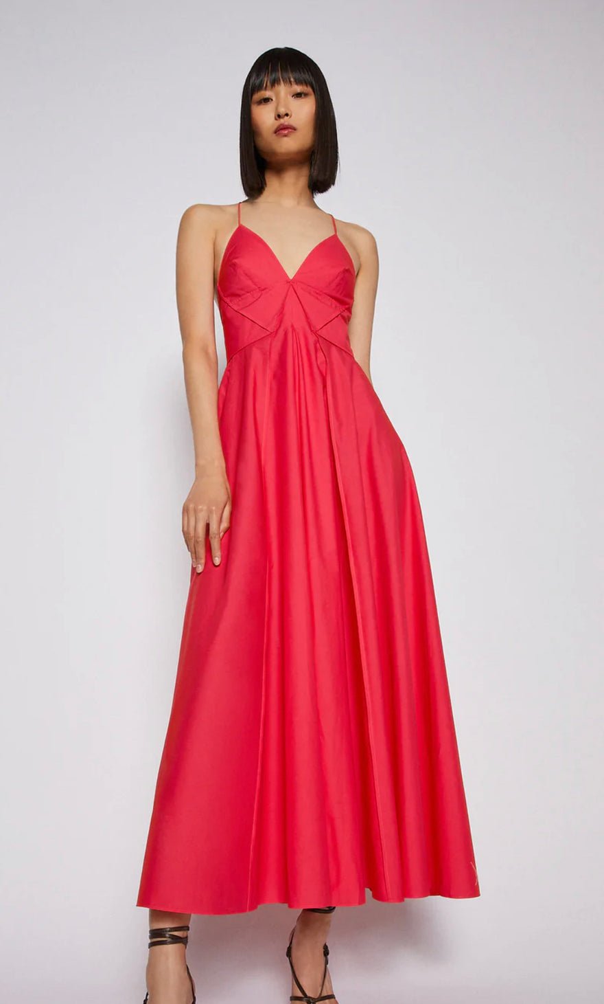 Scanlan Theodore Cotton Parachute Dress Pink photo 2