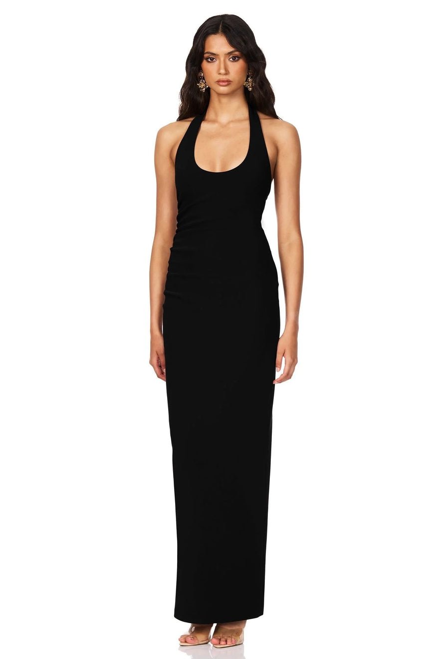 Nookie Natalia Halter Maxi Dress - Black photo 2