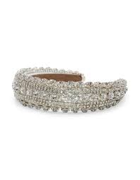 MORGAN & TAYLOR AVAH HEADBAND - WHITE & SILVER photo 3