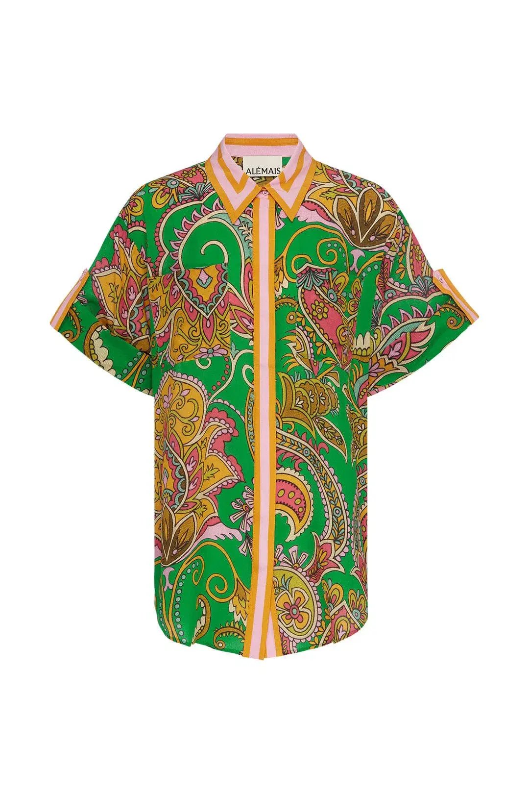 Alemais Marion Shirt Green Size 6 photo 4