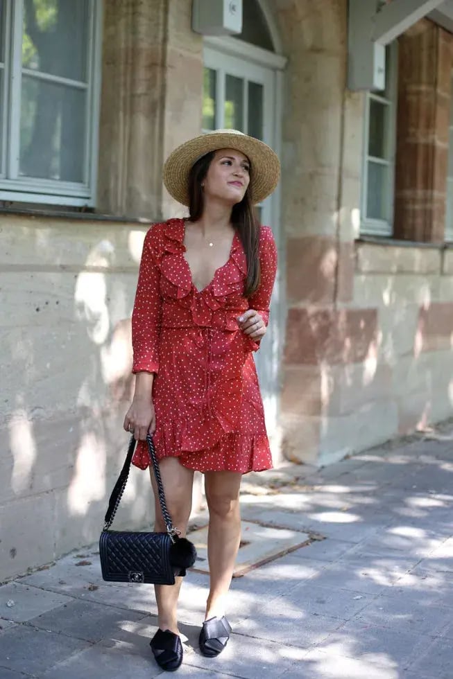 Realisation Par The Alexandra Mini Dress Red Star Size 6 photo 2