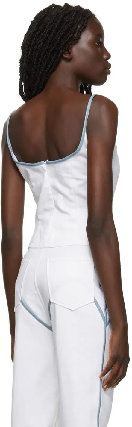 Paris Georgia Heart Singlet Tank Top White Size 8 photo 4