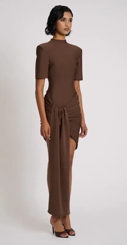 Eliya The Label Eloise Dress Brown XL/AU14 photo 2