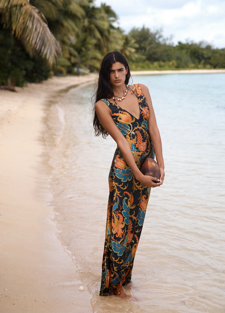 Sir The Label Artiste V Neck Slip Dress photo 2