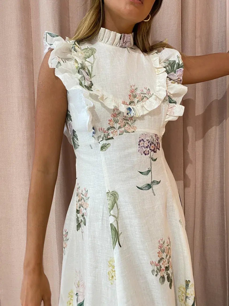Alemais - Jules Midi Dress Print - Size 10 photo 3