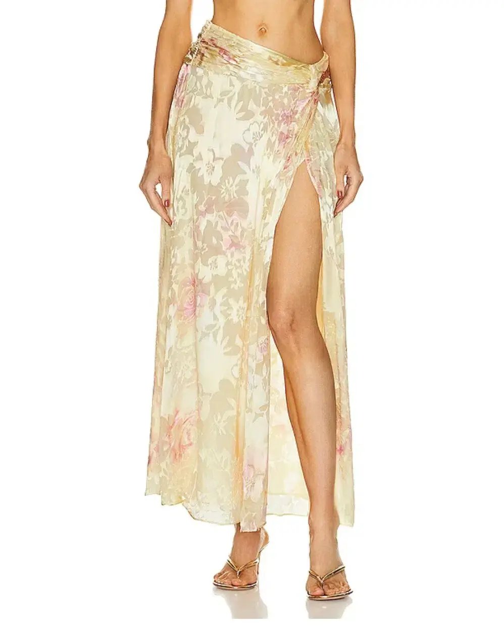 Loveshackfancy  Chance Maxi Set Yellow Floral Size 8 photo 3