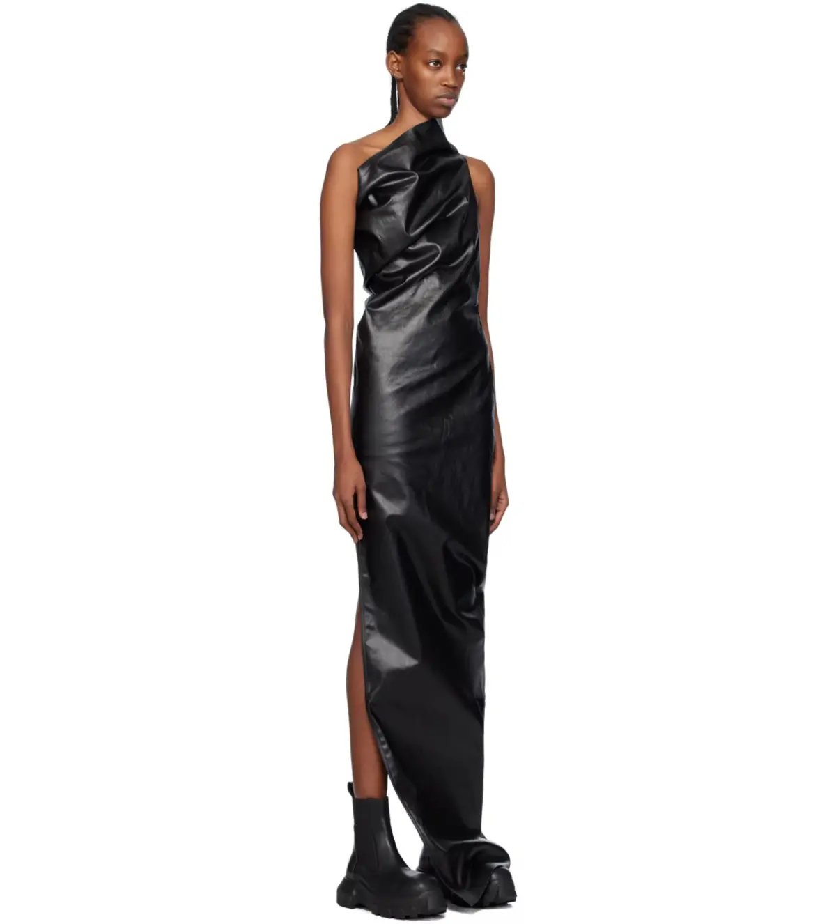 Rick Owens Black Athena Gown Black Size  8 photo 4