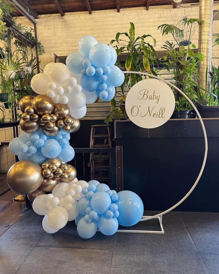 Balloon garland and backdrop hire photo 4