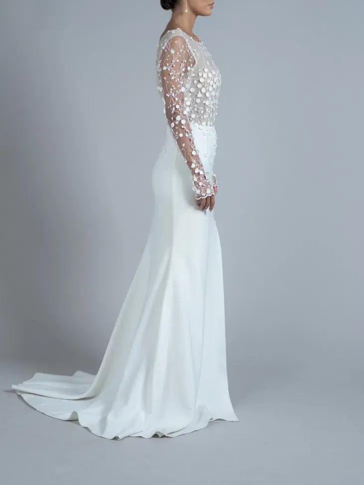 Rime Arodaky Blair Wedding Dress White Size 10 photo 2