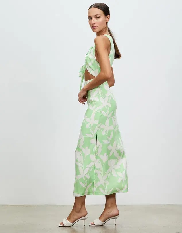 Lover Maldives Midi Dress Green Size 12 photo 3
